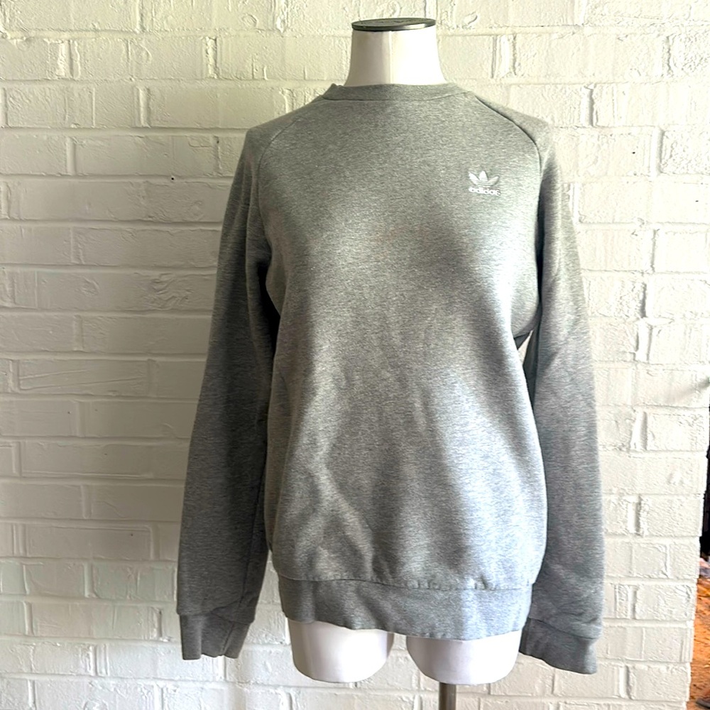 Adidas Women’s Grey Crewneck Sweatshirt Size Small